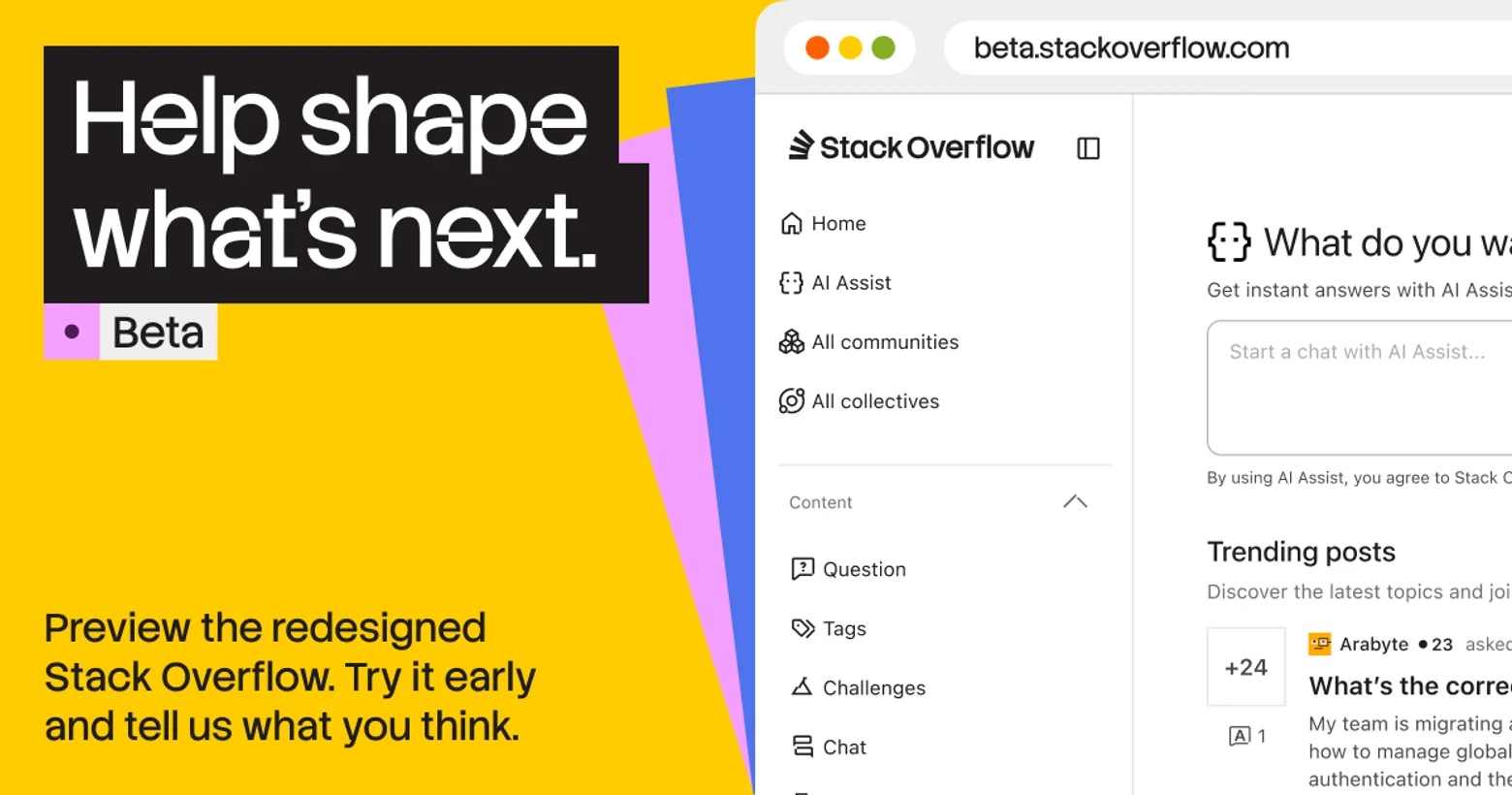 Your sneak peek at the redesigned Stack Overflow