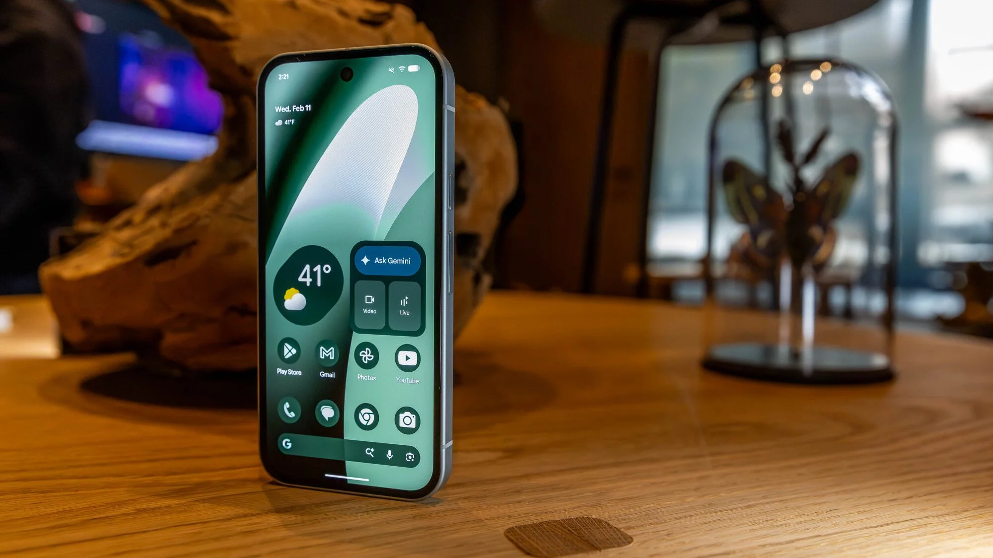 google pixel 10a on display