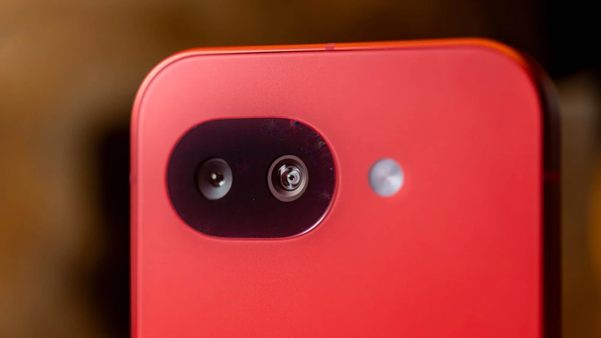 close-up view of google pixel 10a camera array