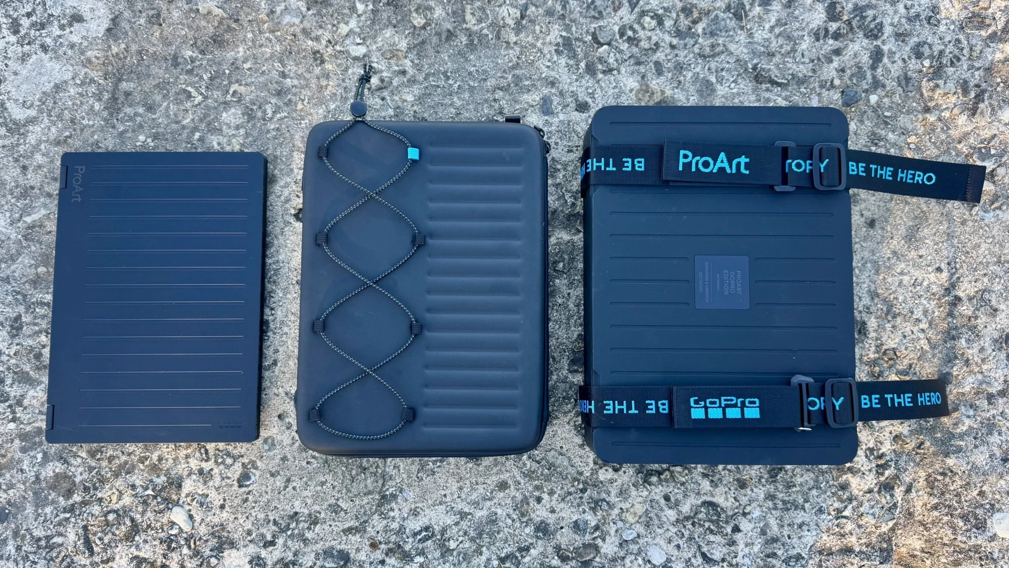 the asus proart gopro edition with its protective sleeve and packaging